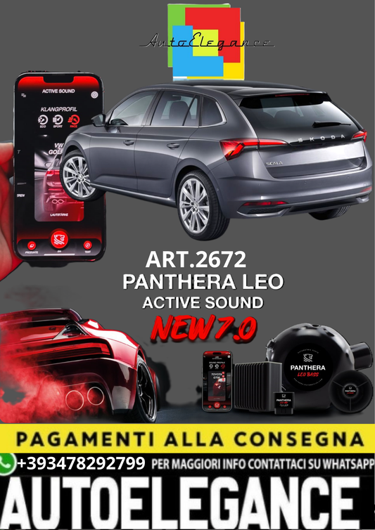 💥💣 ART.2672 PANTHERA SOUND SYSTEM ADATTO PER SKODA SCALA 💣💥