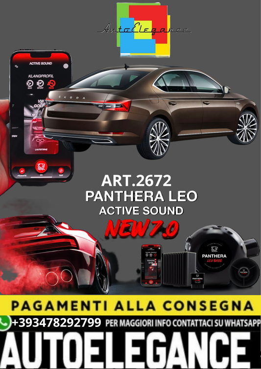 💥💣 ART.2672 PANTHERA SOUND SYSTEM ADATTO PER SKODA SUPERB 💣💥