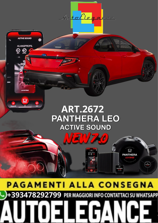 💥💣 ART.2672 PANTHERA SOUND SYSTEM ADATTO PER SUBARU WRX 💣💥