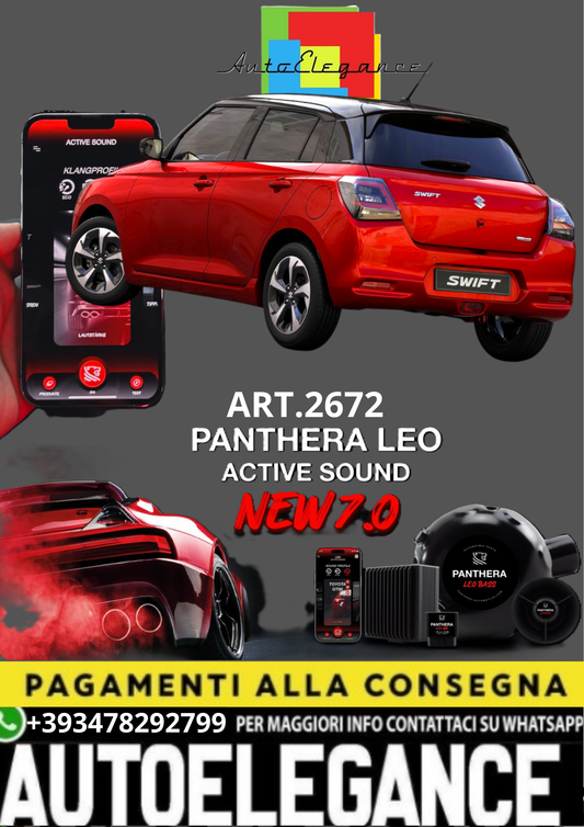 💥💣 ART.2672 PANTHERA SOUND SYSTEM ADATTO PER SUZUKI SWIFT 💣💥