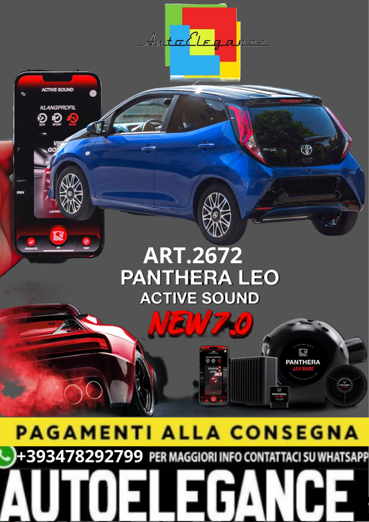 💥💣 ART.2672 PANTHERA SOUND SYSTEM ADATTO PER TOYOTA AYGO 💣💥
