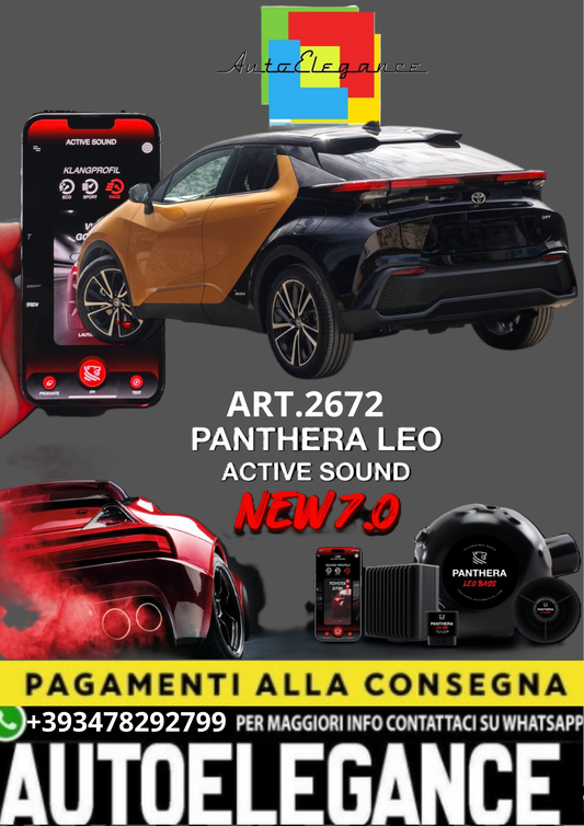 💥💣 ART.2672 PANTHERA SOUND SYSTEM ADATTO PER TOYOTA C-HR 💣💥