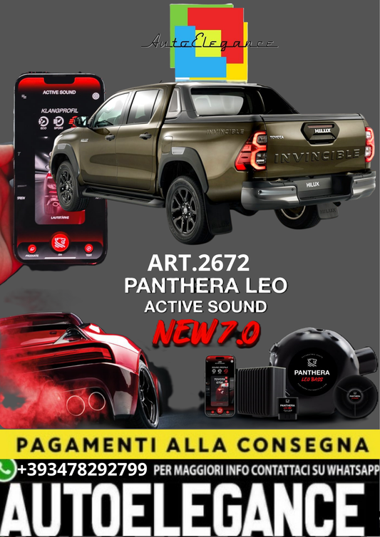 💥💣 ART.2672 PANTHERA SOUND SYSTEM ADATTO PER TOYOTA HILUX 💣💥