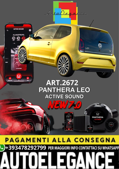 💥💣 ART.2672 PANTHERA SOUND SYSTEM ADATTO PER VOLKSWAGEN UP 💣💥