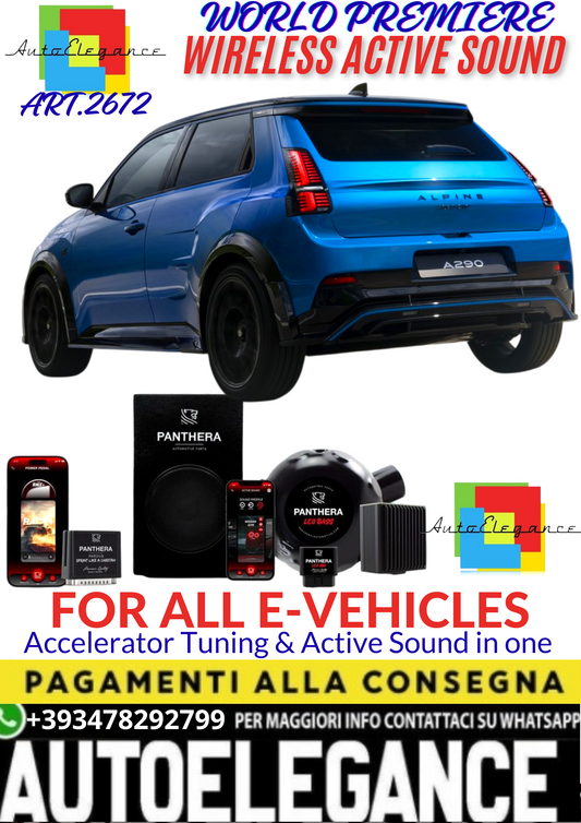 💥💣 ART.2672 PANTHERA WIRELESS ACTIVE SOUND SYSTEM ADATTO PER ALPINE A290 EV💣💥