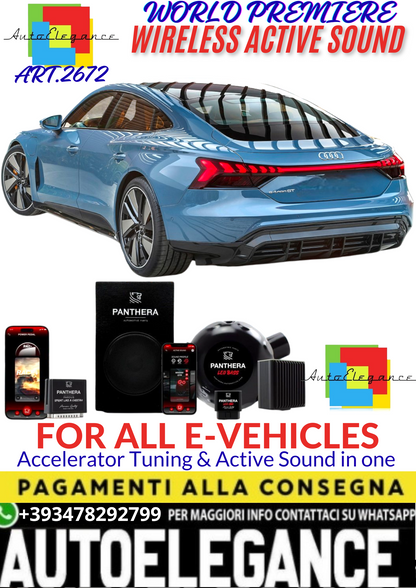 💥💣 ART.2672 PANTHERA WIRELESS ACTIVE SOUND SYSTEM ADATTO PER AUDI E-TRON GT EV💣💥