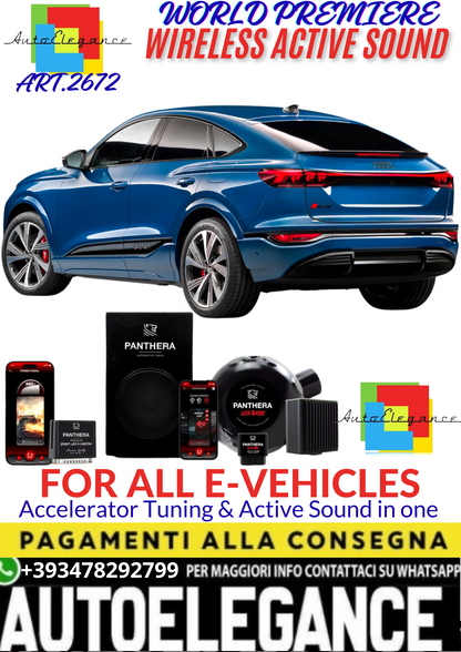 💥💣 ART.2672 PANTHERA WIRELESS ACTIVE SOUND SYSTEM ADATTO PER AUDI Q6 E-TRON EV💣💥