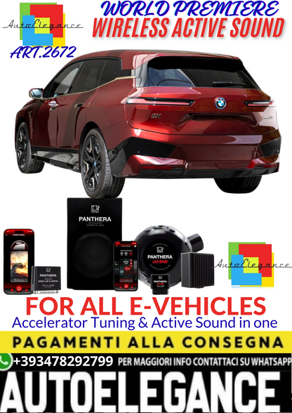 💥💣 ART.2672 PANTHERA WIRELESS ACTIVE SOUND SYSTEM ADATTO PER BMW iX M60 EV💣💥