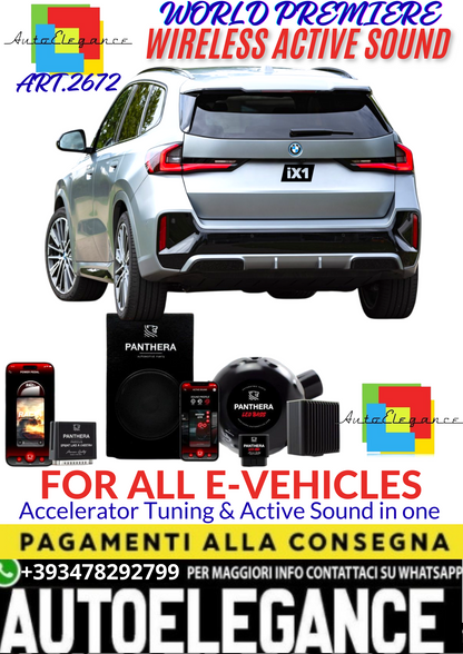 💥💣 ART.2672 PANTHERA WIRELESS ACTIVE SOUND SYSTEM ADATTO PER BMW iX1 EV💣💥