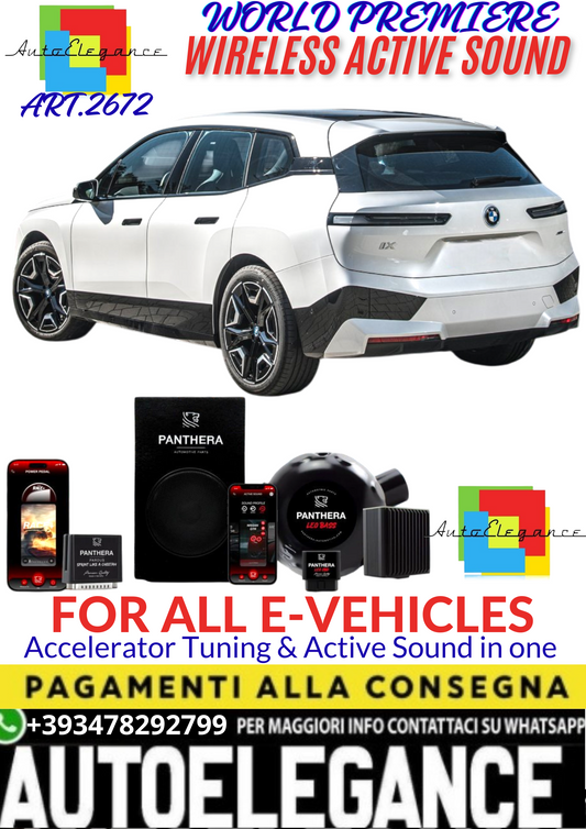 💥💣 ART.2672 PANTHERA WIRELESS ACTIVE SOUND SYSTEM ADATTO PER BMW iX xDrive50 EV💣💥