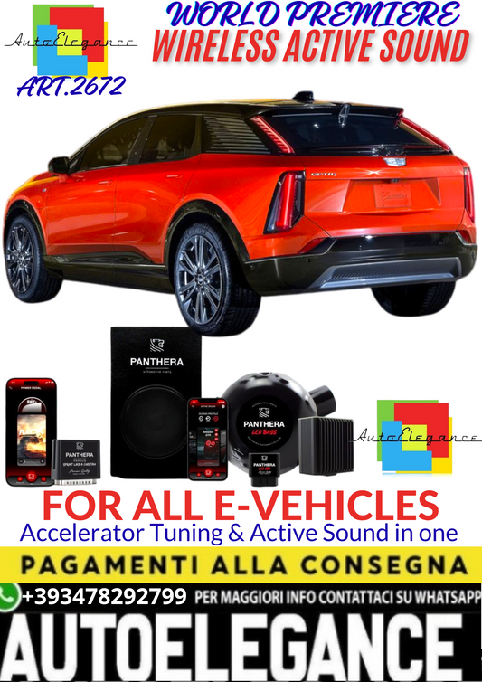 💥💣 ART.2672 PANTHERA WIRELESS ACTIVE SOUND SYSTEM ADATTO PER CADILLAC OPTIQ EV💣💥