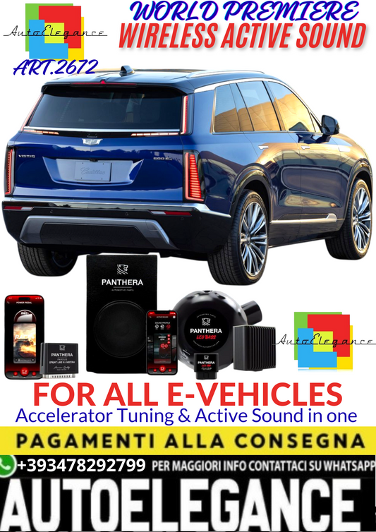💥💣 ART.2672 PANTHERA WIRELESS ACTIVE SOUND SYSTEM ADATTO PER CADILLAC VISTIQ EV💣💥