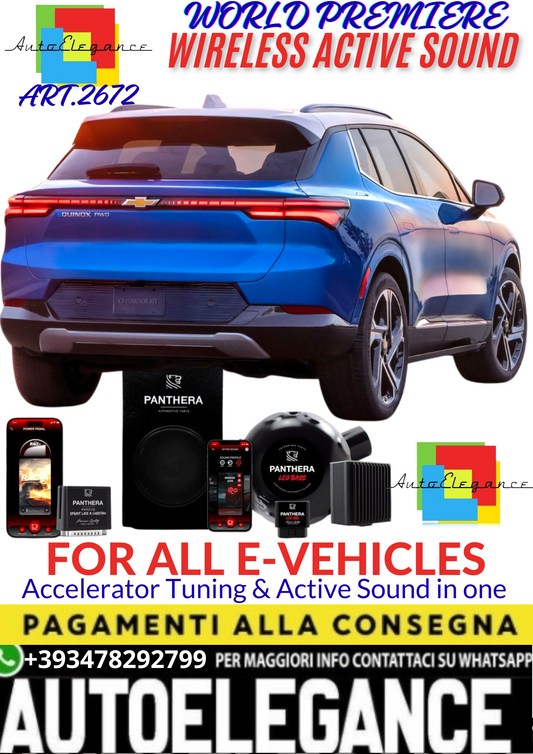 💥💣 ART.2672 PANTHERA WIRELESS ACTIVE SOUND SYSTEM ADATTO PER CHEVROLET EQUINOX EV💣💥