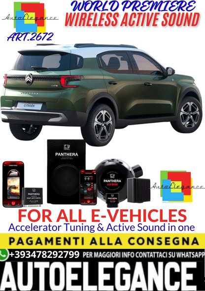 💥💣 ART.2672 PANTHERA WIRELESS ACTIVE SOUND SYSTEM ADATTO PER CITROEN E-C3 AIRCROSS EV💣💥