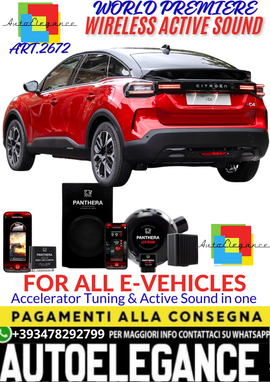 💥💣 ART.2672 PANTHERA WIRELESS ACTIVE SOUND SYSTEM ADATTO PER CITROEN E-C4 EV💣💥