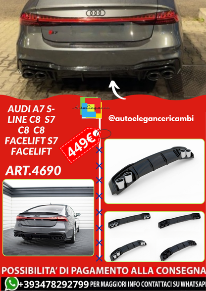 ART.4690 DIFFUSORI Audi A7 S-Line C8  S7 C8  C8 Facelift S7 Facelift