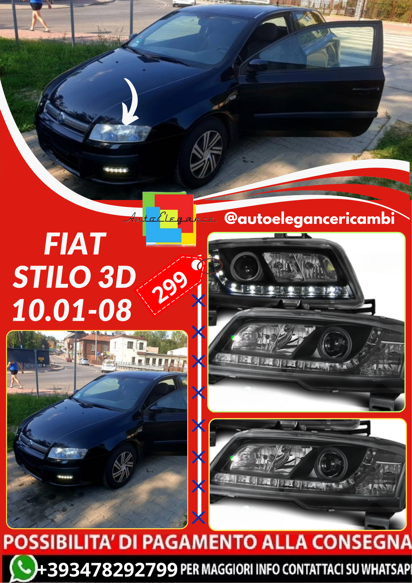 ART.4520  FARI FIAT STILO 3D 10.01-08