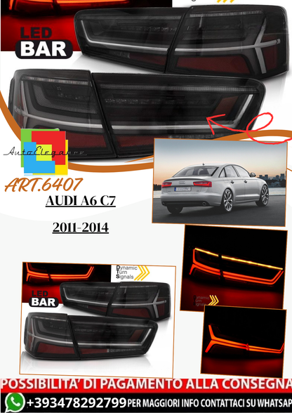 💫ART.6407 Fanali posteriori LED fume adatti per AUDI A6 C7 2011-2014💫