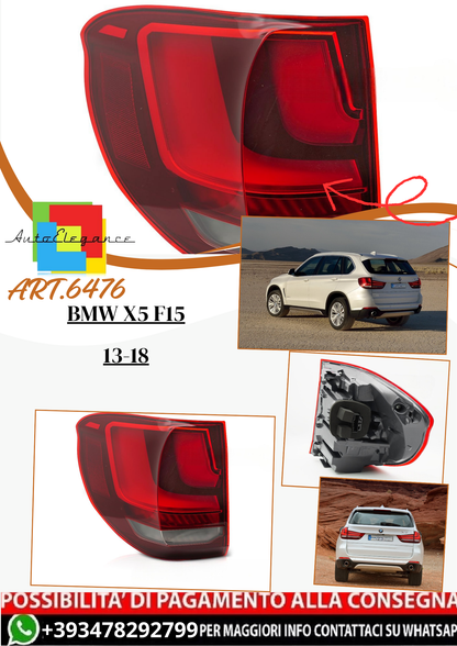 💫 ART.6476 Fanale posteriore LED sinistro TYC adatto per BMW X5 F15 2013–2018 💫