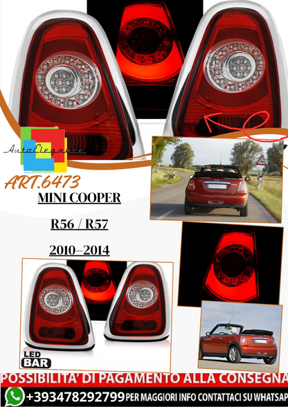 💫 ART.6473 Fanali posteriori LED BAR adatti per MINI Cooper R56 / R57 2010–2014 💫