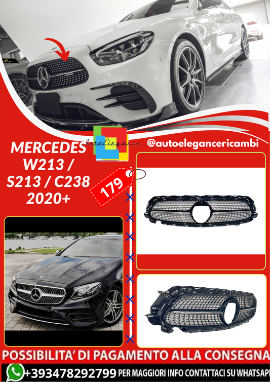 ART.4525  Griglia Mercedes W213 / S213 / C238 2020+ Diamond Fotocamera