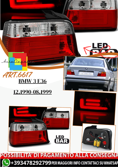 💫ART.6617 Fanale posteriore LED adatto per BMW 3 E36 12.1990-08.1999💫