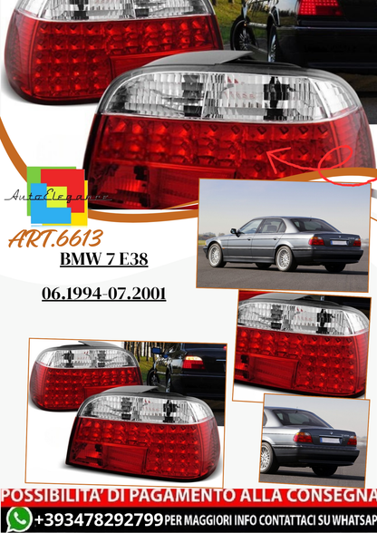 💫ART.6613 Fanali posteriori LED rosso bianco adatti per BMW 7 E38 06.1994-07.2001💫