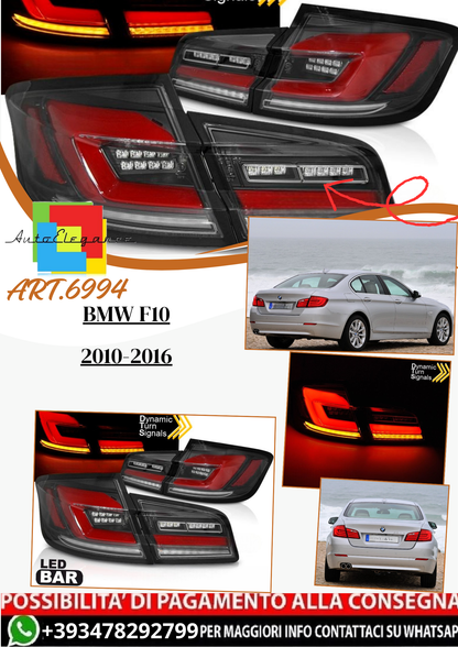 💫ART.6994 Fanale posteriore LED neri adatto per BMW F10 2010-2016💫