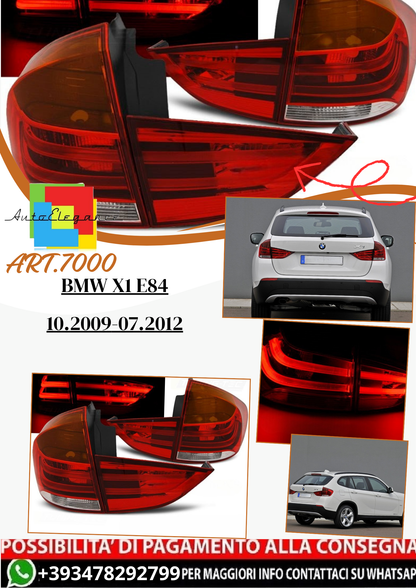 💫ART.7000 Fanale posteriore LED rosso bianco adatto per BMW X1 E84 10.2009-07.2012💫