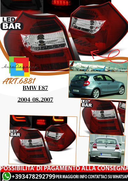 💫ART.6881 Fanale posteriore LED rosso bianco adatto per BMW E87 2004-08.2007💫