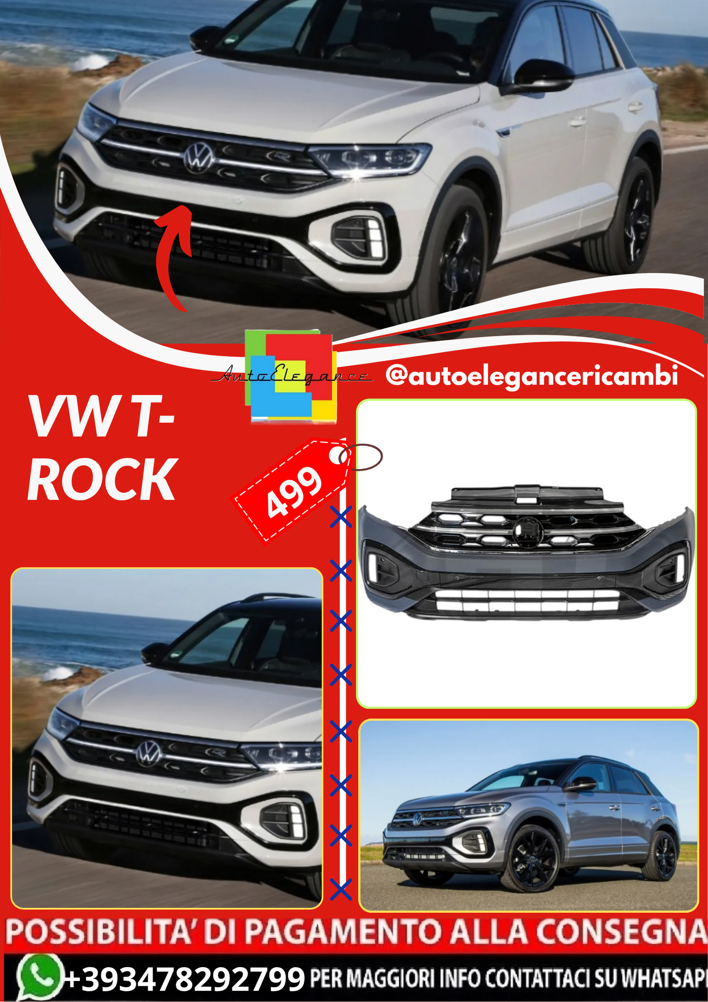 ART.4531 PARAURTI  ANTERIORI VW T-ROC