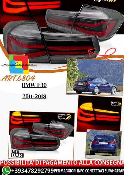 💫ART.6804 Fanale posteriore LED fume adatto per BMW F30 2011-2018💫