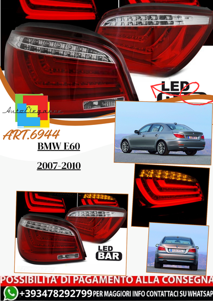 💫ART.6944 Fanale posteriore LED rosso bianco adatto per BMW E60 LCI 2007-10💫