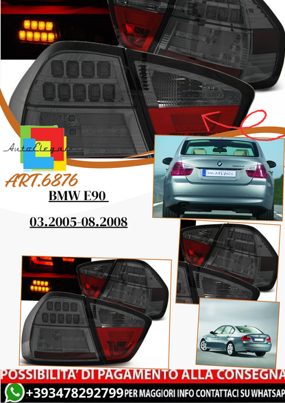 💫ART.6876 Fanale posteriore LED fume adatto per BMW E90 03.2005-08.2008💫