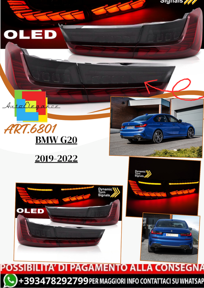 💫ART.6801 Fanale posteriore LED rosso adatto per BMW G20 2019-2022💫