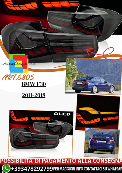 💫ART.6805 Fanale posteriore OLED fume adatto per BMW F30 2011-2018💫