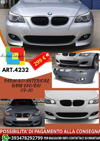 💥ART.4232 Paraurti Anteriore adatto per BMW E60/E61 07-10 LOOK M5💥