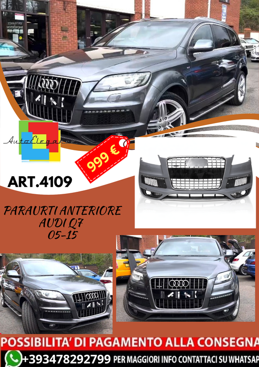 💥ART.4109 Paraurti Anteriore adatto per AUDI Q7 05-15 LOOK S LINE💥