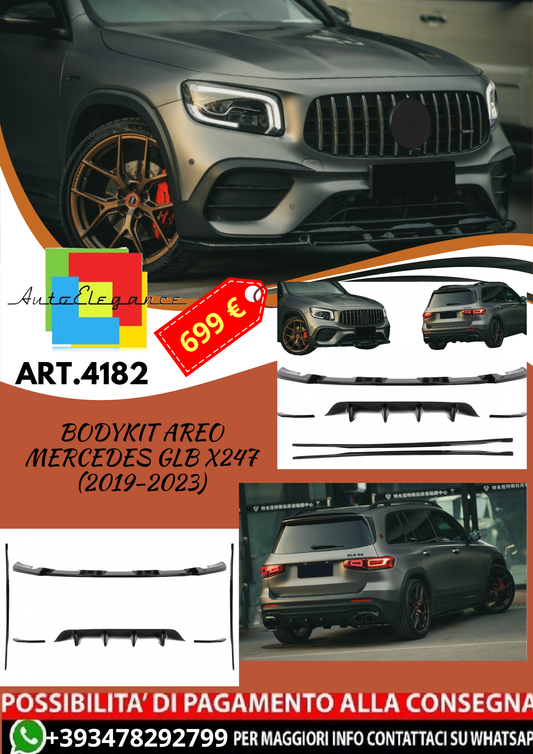 💥ART.4182 Bodykit Estetico Aero adatto per Mercedes GLB X247 (2019-2023)💥