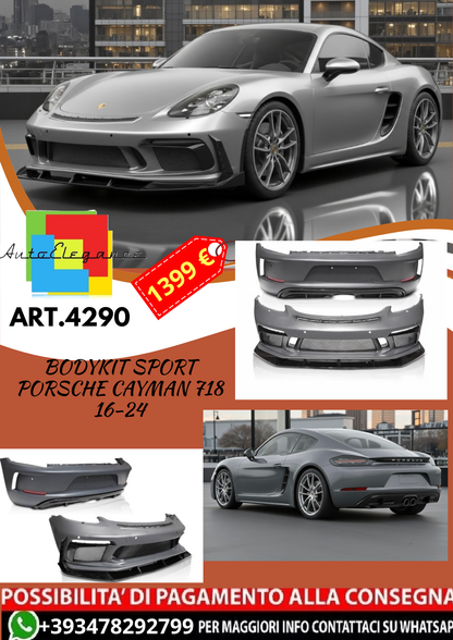 💥ART.4290 Bodykit Sport adatto per PORSCHE CAYMAN 718 16-24 LOOK GT💥