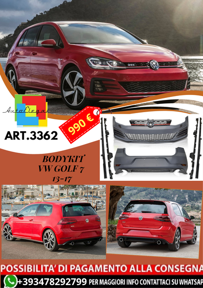 💥ART.3362 BODYKIT SPORT STILE PERFORMANCE adatto per VW GOLF 7 13-17💥