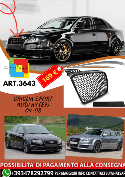 💥ART.3643 GRIGLIA SPORT adatto per AUDI A4 (B7) 04-08💥