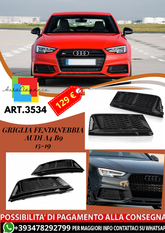 💥ART.3534 GRIGLIA FENDINEBBIA adatto per AUDI A4 B9 15-19💥
