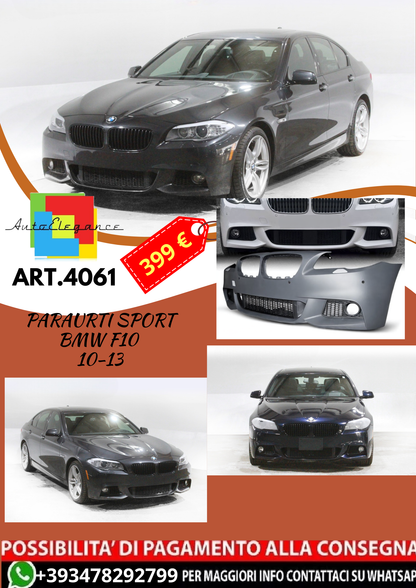 💥ART.4061 PARAURTI ANTERIORE SPORT adatto per BMW F10 10-13 LOOK M5💥