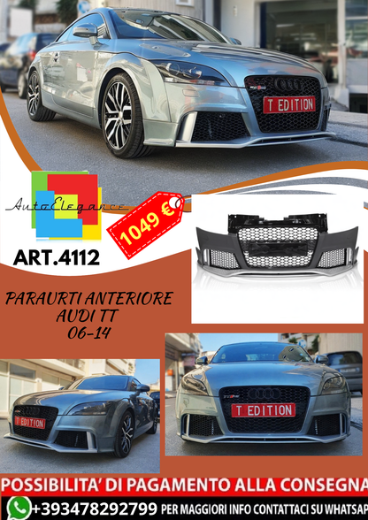 💥ART.4112 Paraurti Anteriore adatto per AUDI TT 06-14 LOOK S LINE💥
