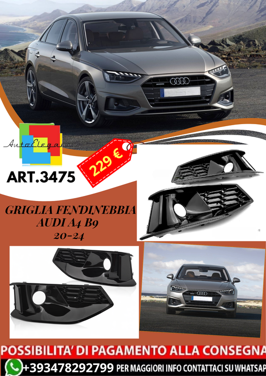 💥ART.3475 GRIGLIA FENDINEBBIA adatto per AUDI A4 B9 20-24💥