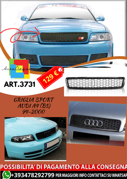 💥ART.3731 GRIGLIA SPORT adatto per AUDI A4 (B5) 94-2000💥