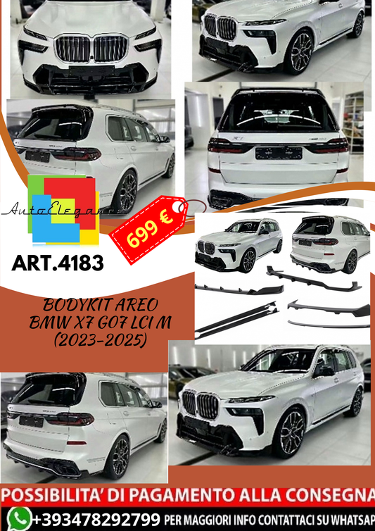 💥ART.4183 Aero Bodykit adatto per BMW X7 G07 LCI M-Tech (2023-2025) 💥