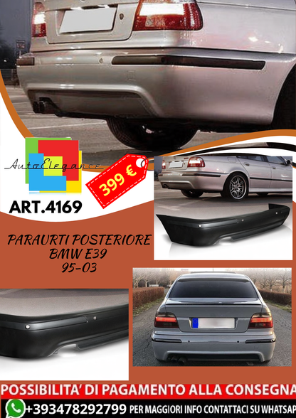 💥ART.4169 Paraurti Posteriore adatto per BMW E39 95-03 LOOK M5💥