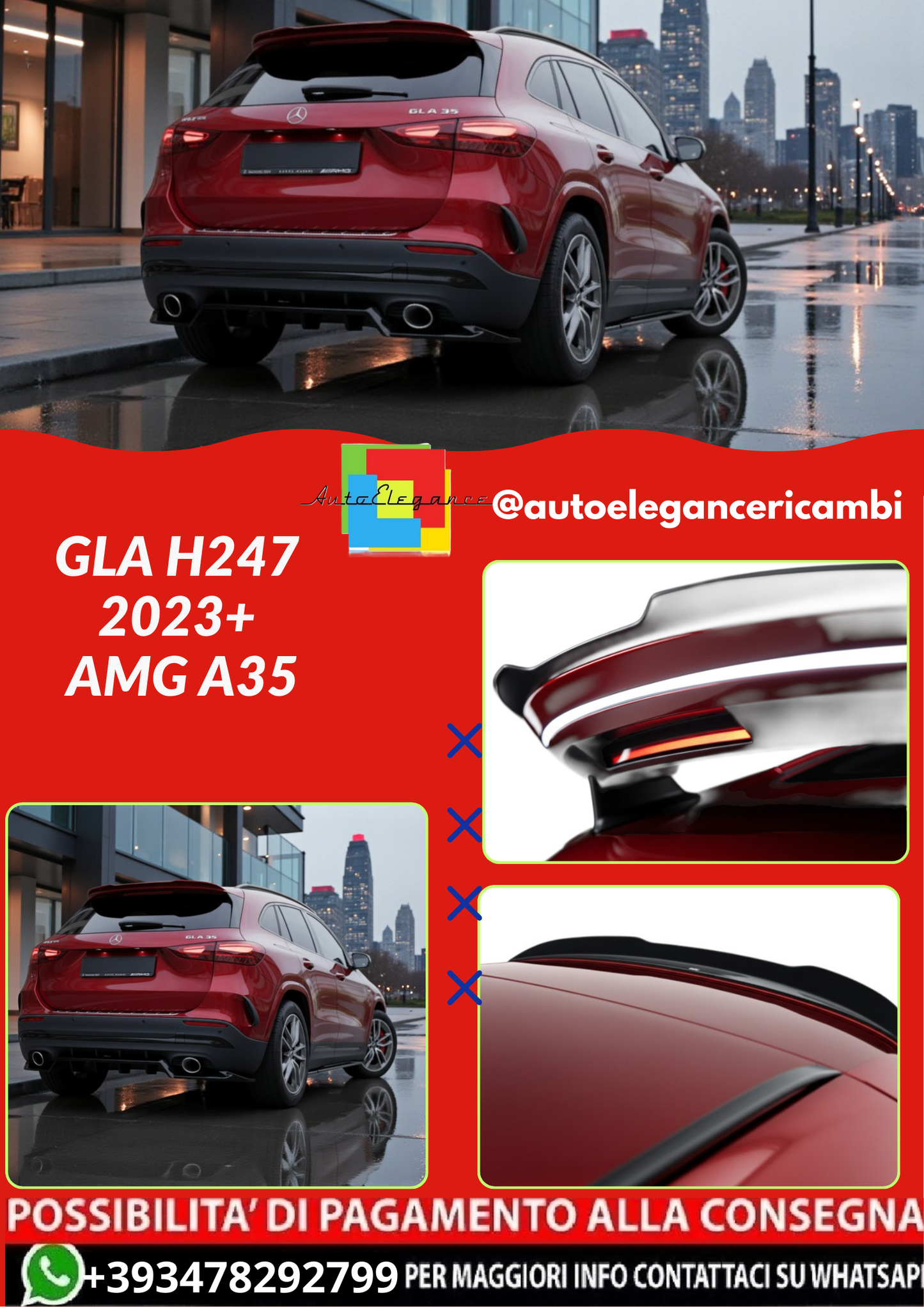 💕SPOILER ADATTO PER MERCEDES-AMG GLA 35💕